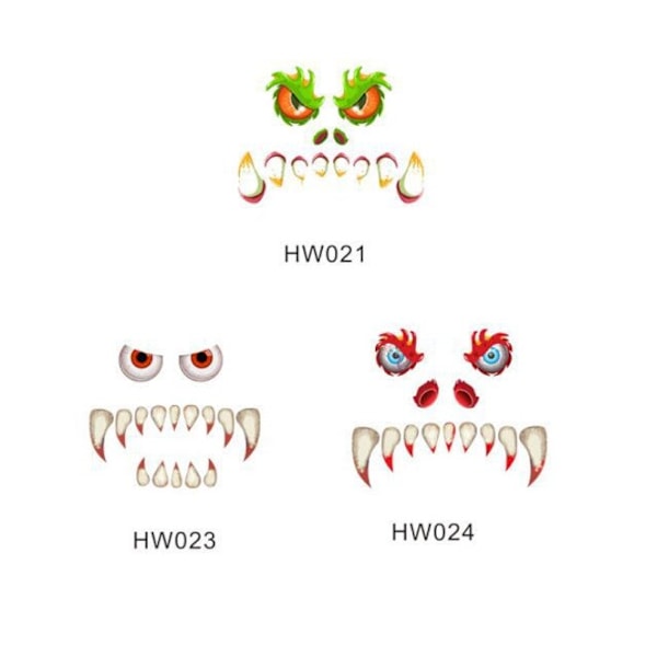 Halloween Monster Dørklistremerke Skrekkøyne Fang Ferie Bil Bagasjerom Dekorasjon Garasje Klistremerke