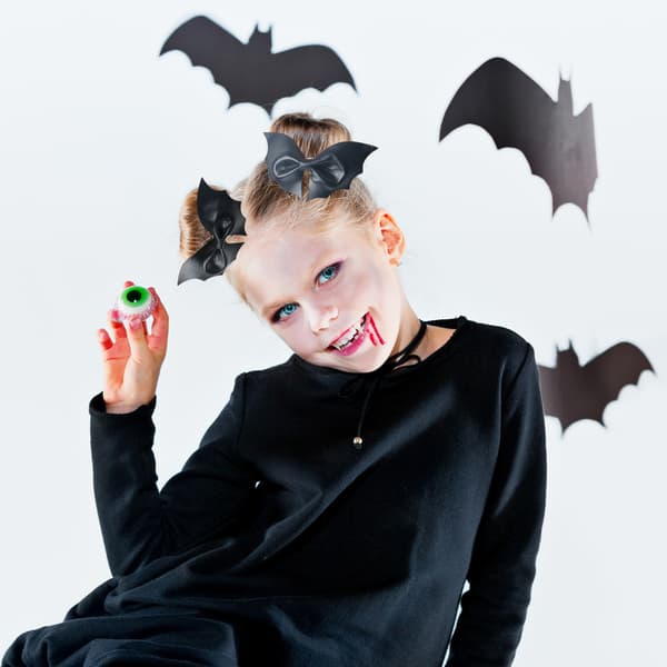 Lepakkohiuspidike lapsille Halloween-hiusasusteet Glitter Ch