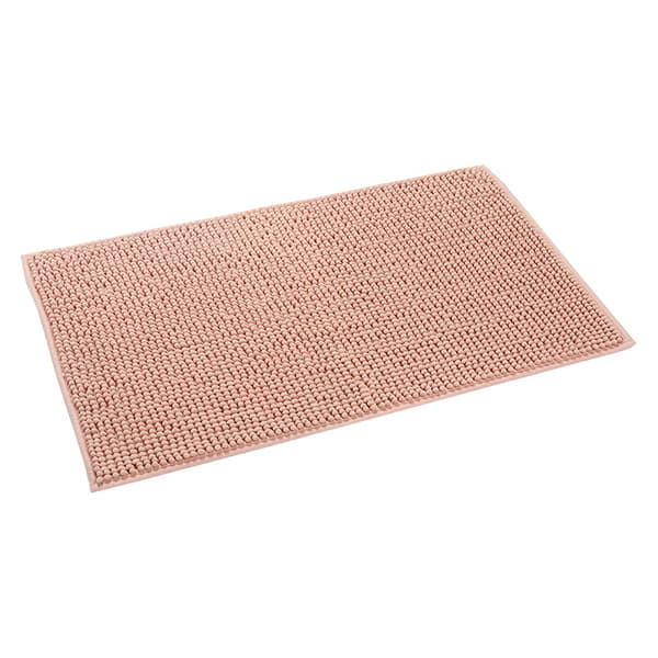 Rosa halkfri hög lugg mikrofiber badmatta 40 x 60m Beige