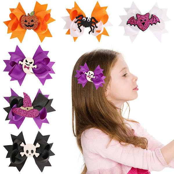 Barnbåge hårnål, Halloween-accessoarer, söt liten spöke