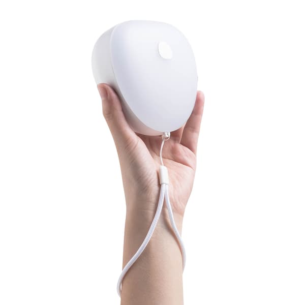 Hvit nattlampe for barn, USB-ladbare nattlampe C