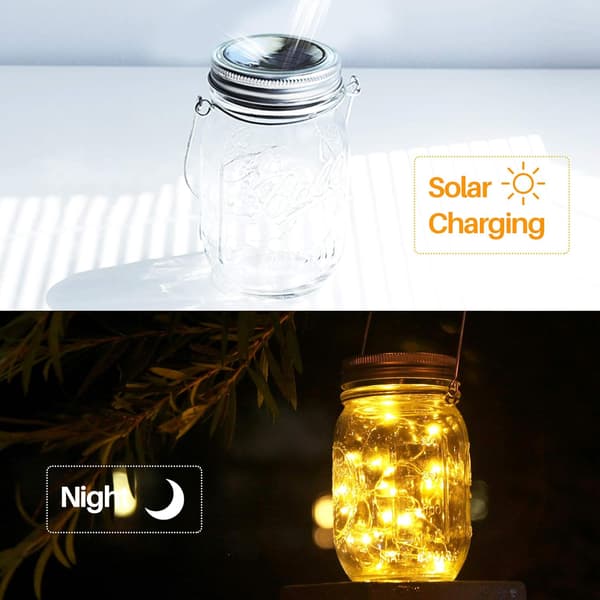 3 stk. udendørs solcellelanterner - 30LED solcellelampe til udendørs have