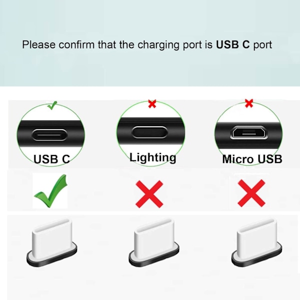 6 USB C -pölypistoketta Redmi/Oneplus/Motorola/Samsung Galaxy/Huawei/Xiaomi -laitteisiin