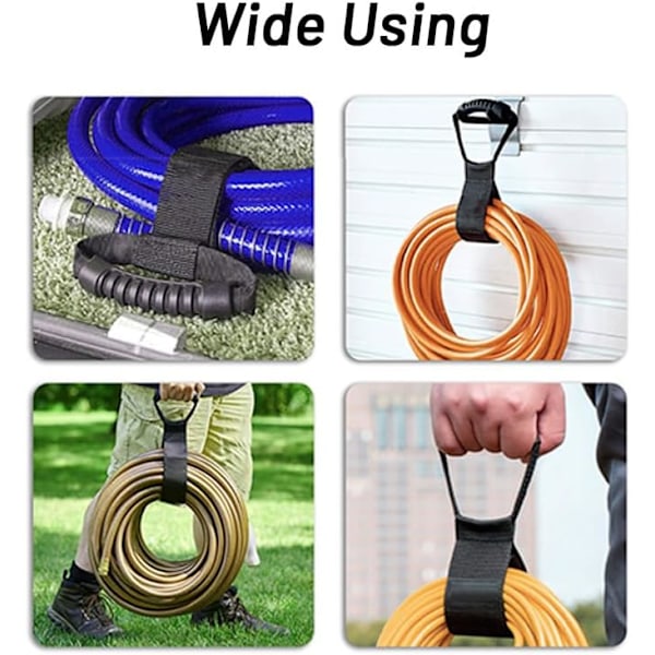 Kabelopbevaringsstropper - Opbevaringsstropper til haveslanger - Heavy Duty Velcro-stropper til Ga