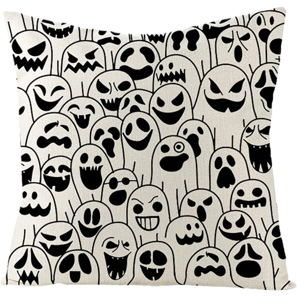 4 kappaletta Halloween-kummituslepakko-tyynynpäälliset, kodinsisustus, 18\"x18\" sohvatyynynpäällinen, Halloween De