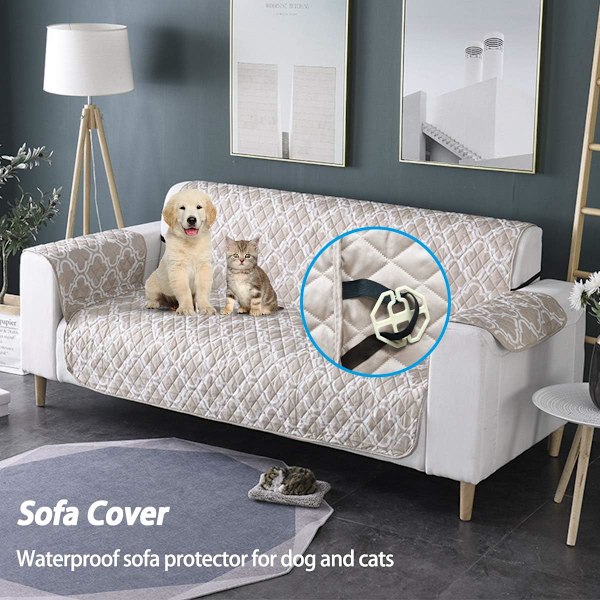 Beige Sofaovertræk Lænestol Overtræk Skridsikkert Sofa Beskytter Sofa Prot