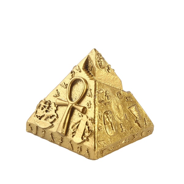 Akvarium Pyramid Farao Fisk Tank Dekorationer Statyer Figur Skulptur Forntida Egypten Reptil Sköldpadda