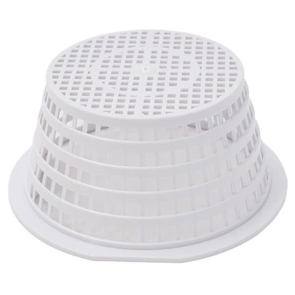 Pool Skimmer Rund Kurv - 15cm Diameter - Hvid