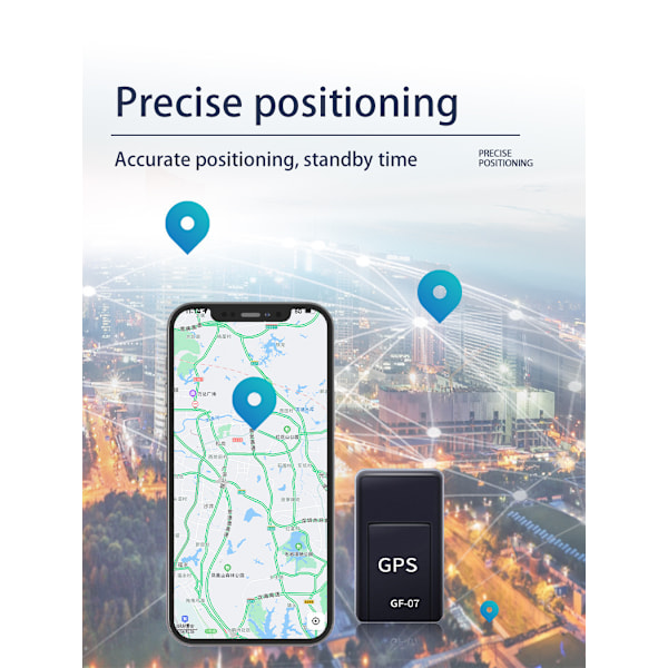 (41x24x15mm) Mini GPS-sporing, bærbar anti-tyveri sanntid personlig og kjøretøy lang standby GPS Tr