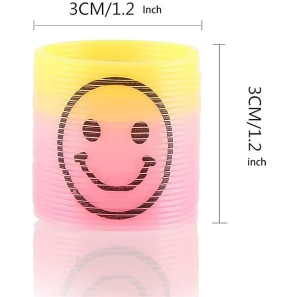 24 st Mini Regnbåge Plastfjädrar (Färgglada) O
