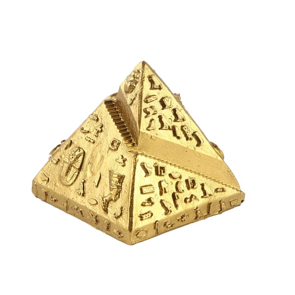 Akvarium Pyramid Farao Fisk Tank Dekorationer Statyer Figur Skulptur Forntida Egypten Reptil Sköldpadda
