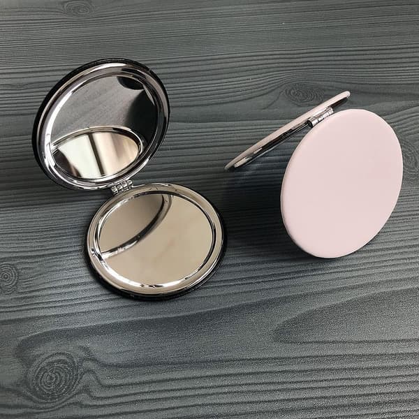Makeup spejl, 7,7 cm rundt foldespejl, professionelt dobbelt-