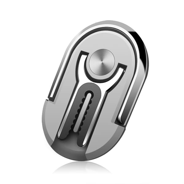 Magnetisk Bil Ring Telefonholder Bil Luftventil Klips Holder Sølv