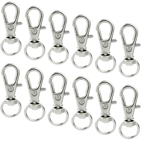 50 stk Swivel Clasps Lanyard Snap Hook, Metal Swivel Lanyard Snap