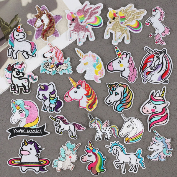 23 Pieces Unicorn Iron-on Patch Children's Iron-on Patch Children