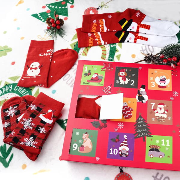12 Dagers Jule-Sokker Adventskalender for Kvinner