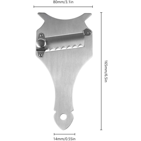 Truffel, Truffelskærer, Truffelhøvl, Rustfrit Stål Ost S