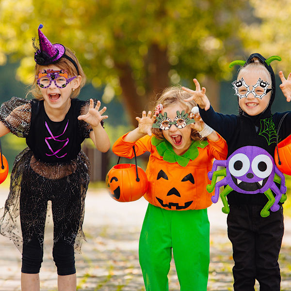 6 stk. Halloween-briller Nyhed Sjov Papir Dekorative Briller Pumpk