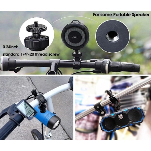 Cykelhållare för utomhus bärbara Bluetooth-högtalare/GoPro Hero/kameror