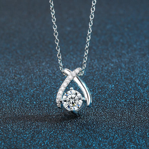 Moissanite-sydänriipus naisille, korulahja naisille, vaimolle, tyttöystävälle, syntymäpäivälahja E