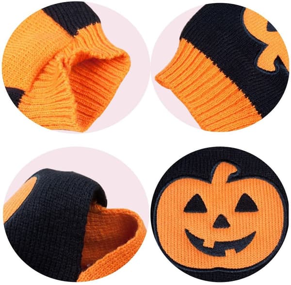 Græskar hundesweater Halloween kæledyrssweaters (1 pakke) M