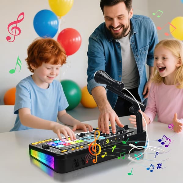 DJ-mikser for barn, gaver til gutter og jenter i alderen 3, 4, 5, 6 år