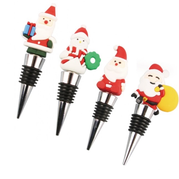 Santa Wine Wine Stopper, Christmas Creativity, Christmas Snowman