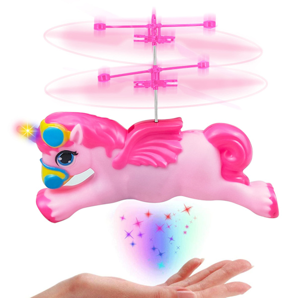Flygande Enhörning Fairy Leksak Flygande Helikopter Drone Boll Leksaker Presenter, X