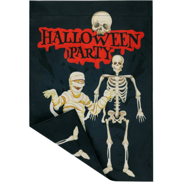 Halloween Polyester Dubbelsidig Hängande Flagga Lämplig för Halloween