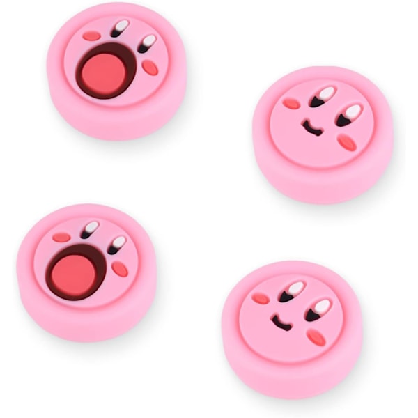 Söta 4PCS tumgreppskåpor för Switch/Switch OLED/Switch Lite mjuk silikon Joy Con Joysti