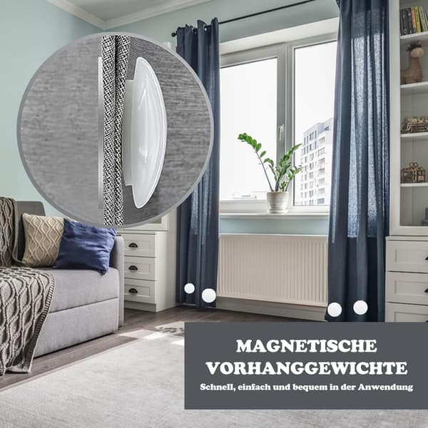 10 st duschdraperivikter, duschdraperimagneter, magnetiska duschdraperivikter, massiva dusch