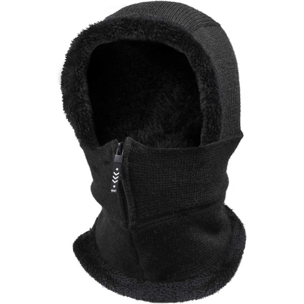 Winter Warm Balaclava Hat, Elastisk Halsvärmare Beanie, Face Cover