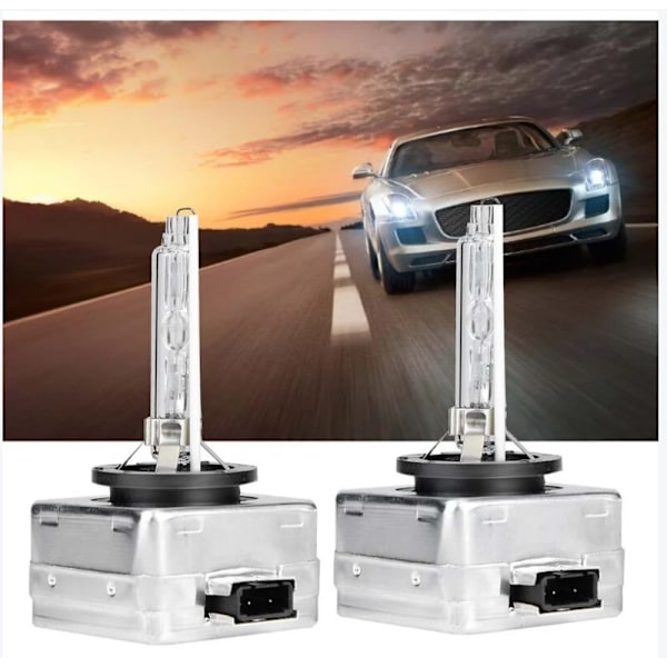 2 stk. D1S 6000K 35W Xenon-forlygtepærer til bil