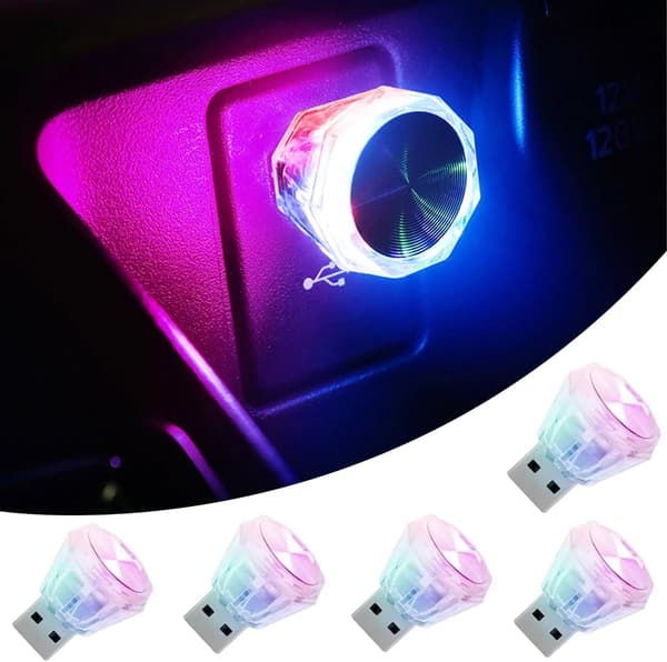 10 stk. USB-atmosfærelys, USB-strobelys, LED-minilys
