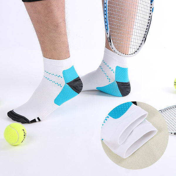 Stretch Kompressions Sportstrumpor för Män och Kvinnor, 8-pack Herr- och Damstrumpor, Herr Andningsbara Bomullsstrumpor P