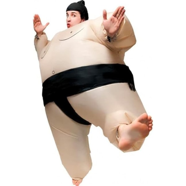 Størrelse 150 til 190 cm - Oppblåsbart Sumo-kostyme for - Uvanlig kostyme