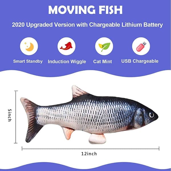 Kattelegetøj Elektronisk Fiskelegetøj Bevægelig Simulation