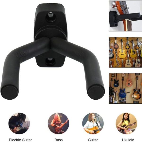 2 st Gitarrkrok, Gitarrhållare Väggmontering, S U