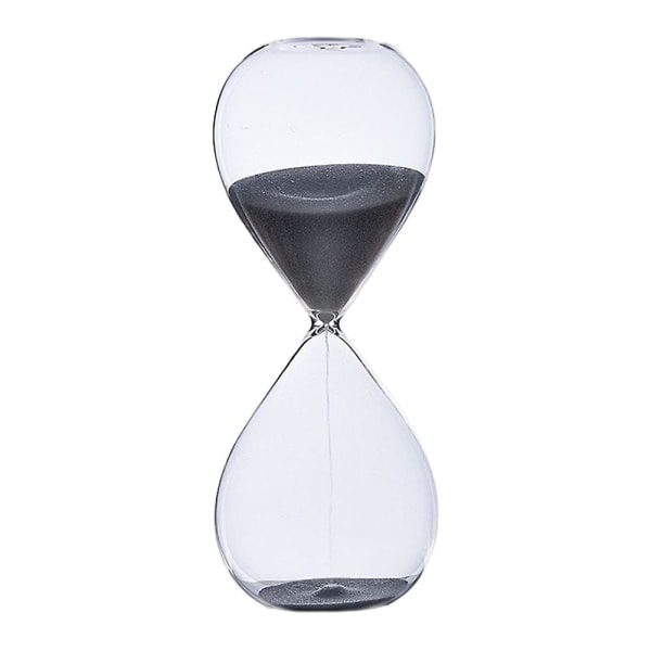 5/30/60 minuter Rund Sand Timer Personlighet Glas Timglas Ornament Nyhet Tidshanteringsverktyg Svart Black 5 minutes