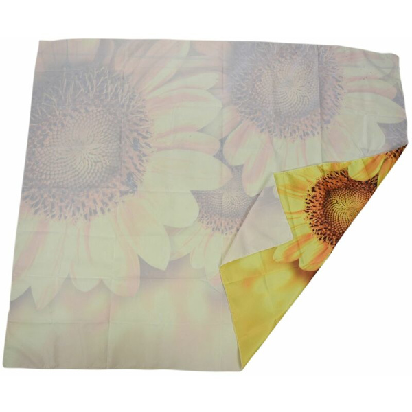 130X150Cm Koristeellinen Seinävaate Polyester Auringonkukka Kuvio Rantapyyhe Muoti Sohva Seinäkoriste Keltainen