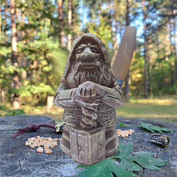 Barbary Staty Odin Resin Staty Hednisk Figur Resin Staty Resin Konst för Inomhus Utomhus Dekor A