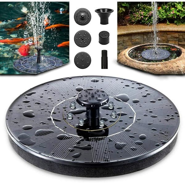 Damlys 8 Flydende Solcelledrivet Havebelysning Panel Drevet Poolpumpe -C