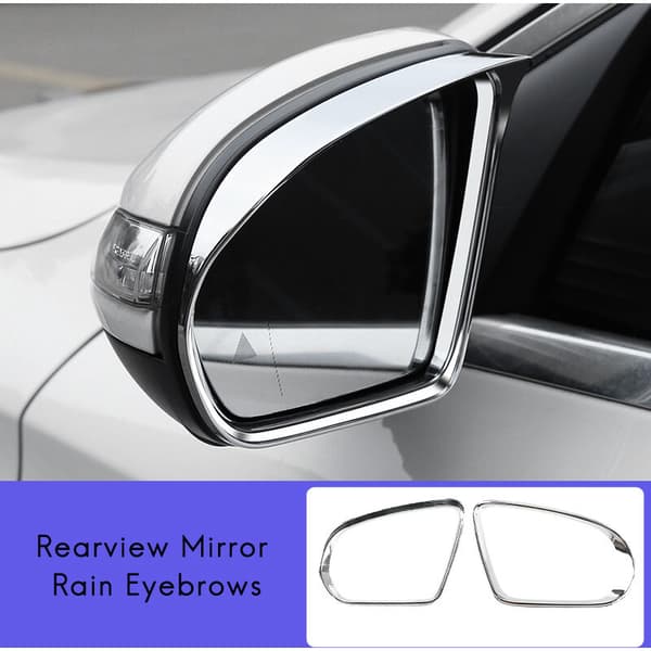 Chrome Car Side Mirror Rain Eyebrow Trim for B C E S GLC Class W205 W213