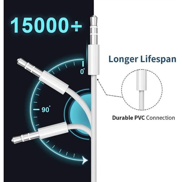 Billadapter til iPhone 12, 3,5 mm stereo jackstik til iPhone 14/13/12/11 Pro Max/Pro/8/8Plus/7 Plus/X/XR, Hjem -