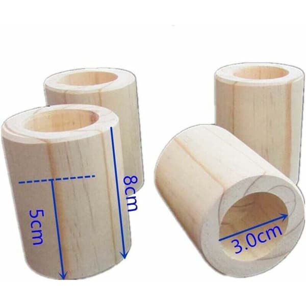 Farvede sengestøtter (træ) Heavy Duty originale træmøbel elevatorer 4stk