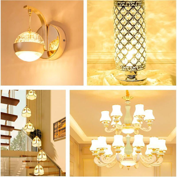 G4 Halogenpærer, G4 Halogen Stiftbase Lampe 12V 20W, 2800K Varmt Hvit Dimbar G4 Transparent Kapsel Lampe Pakke med 10.