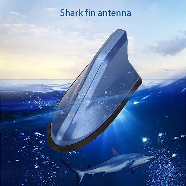 Bilfinne Antenne Modifikation Antenne Hale Anden Generation Special med Radio Signal Gratis Punching-Hvid
