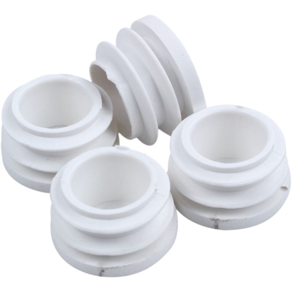 4 st 19 mm diameter plaständlock plugg rör slang insatser plugg vit