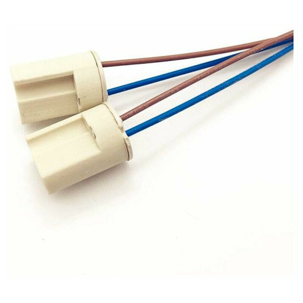 10 stk. G9 Keramiske Lampehuse, Halogenlamper Keramisk Stikkontakt, G9 Lampehuse 250V Stikkontakt G9 Keramisk Lys Lampehuse