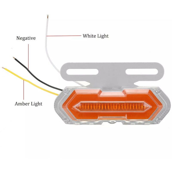 4 stk. 24V LED sidemarkeringlys til bil, blinklys til lastbil, passer til lastbiltrailere